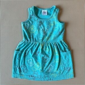 Hanna Andersson Mickey Mouse sleeveless dress. Size 18-24 Months
